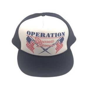 Vintage Operation Desert Storm 90’s Cap‎ American Flag Snapback Hat Civic Caps